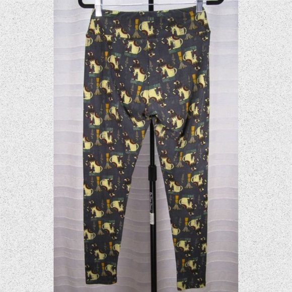 LulaRoe Blue Egyptian Cat Leggings - OS - Picture 2 of 4